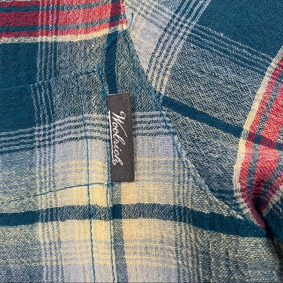Woolrich Plaid Button Up Shirt Medium - Picture 5 of 12